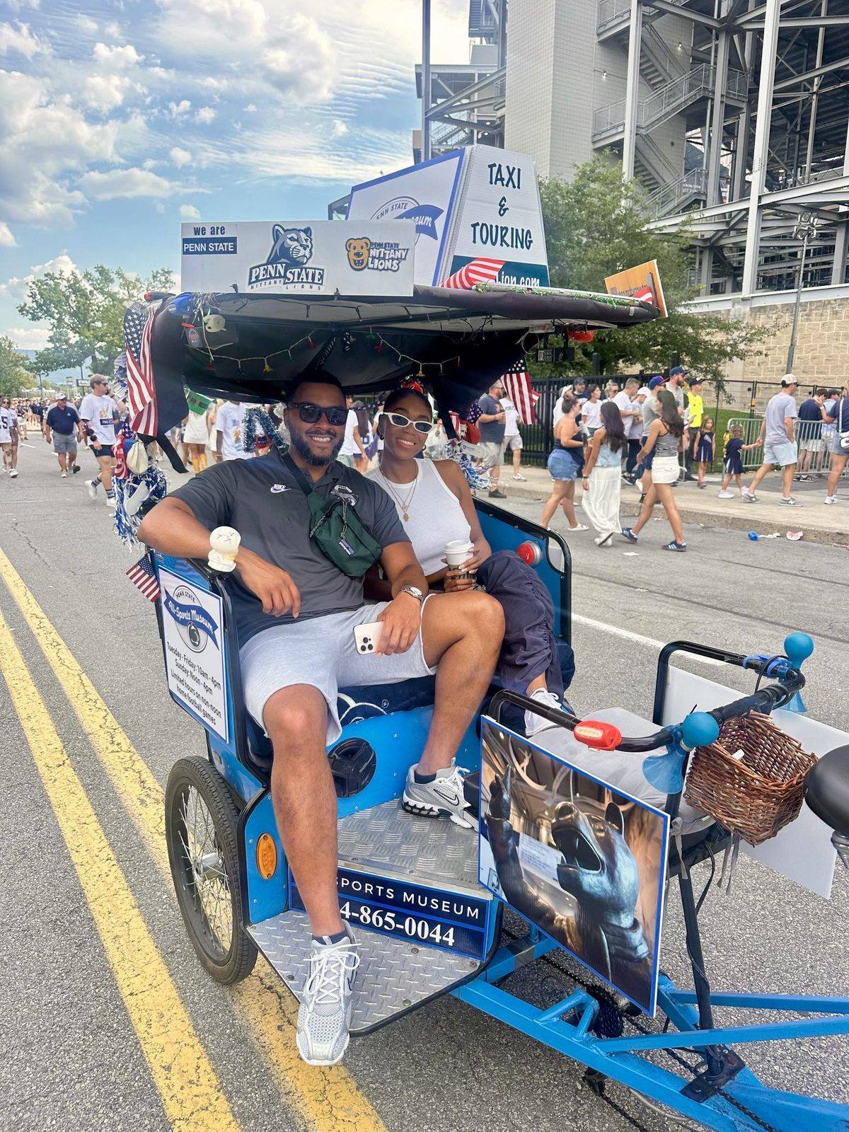 Penn State football weekend pedicab ride
