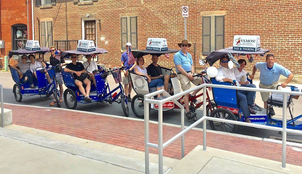 Vamos! Lion Chariot Tours pedicab in State College